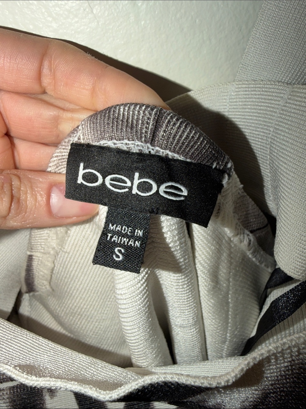 bebe Black and White Bandage Bodycon Mini Dress - Picture 3 of 5